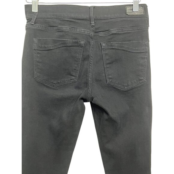 Express Women's Mid-Rise Black Jeans Ankle Legging Stretch 5 Pocket Size 4 - Picture 14 of 15